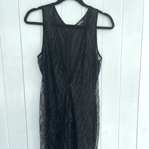 Women’s Sexy Glittery Black Dress